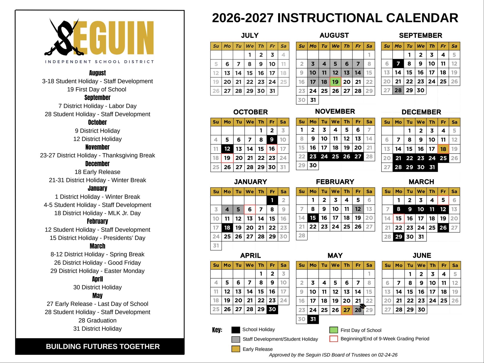 25-26 Approved Calendar